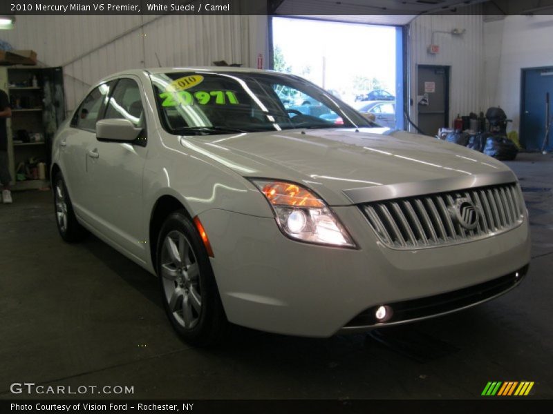 White Suede / Camel 2010 Mercury Milan V6 Premier