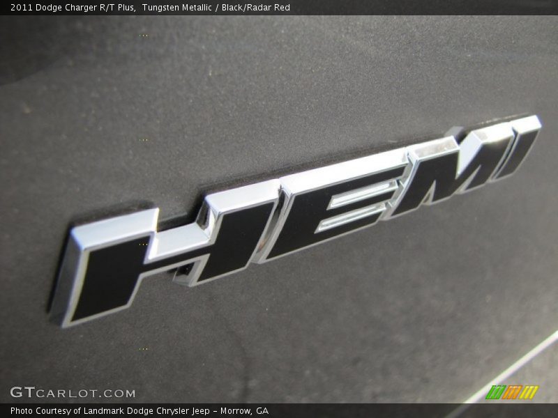 Tungsten Metallic / Black/Radar Red 2011 Dodge Charger R/T Plus