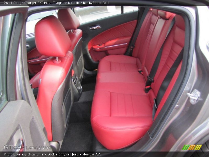 Tungsten Metallic / Black/Radar Red 2011 Dodge Charger R/T Plus