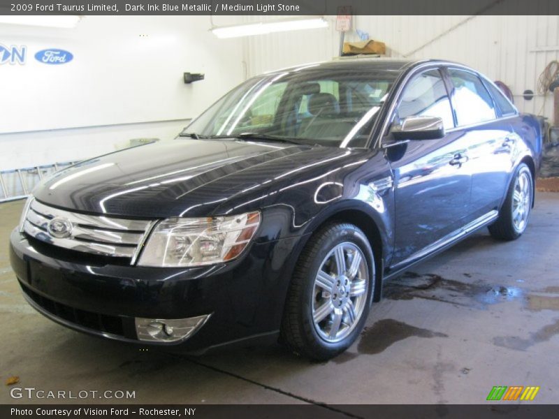 Dark Ink Blue Metallic / Medium Light Stone 2009 Ford Taurus Limited