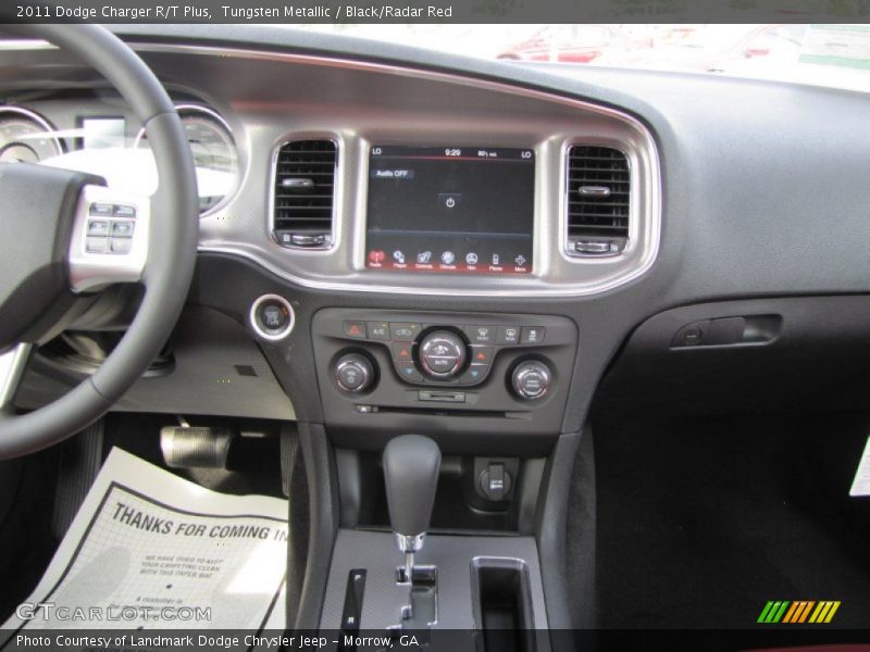 Tungsten Metallic / Black/Radar Red 2011 Dodge Charger R/T Plus