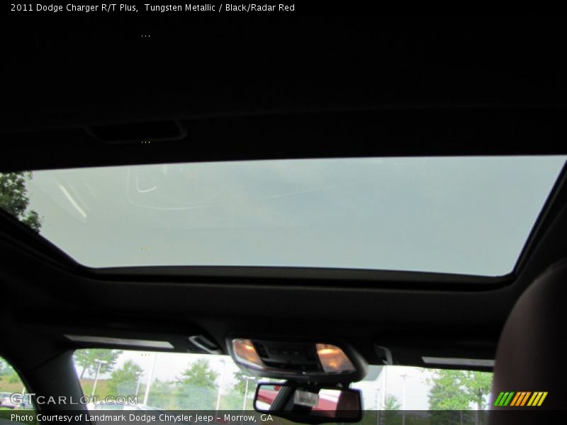 Tungsten Metallic / Black/Radar Red 2011 Dodge Charger R/T Plus