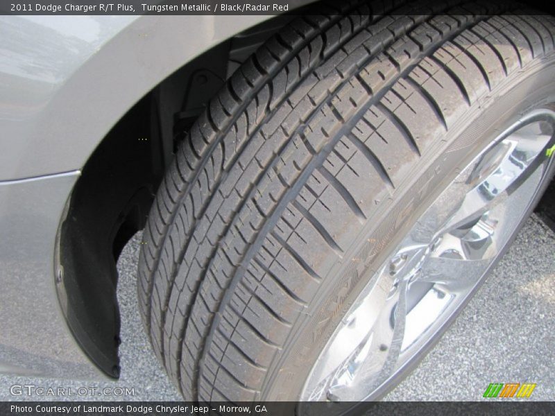Tungsten Metallic / Black/Radar Red 2011 Dodge Charger R/T Plus