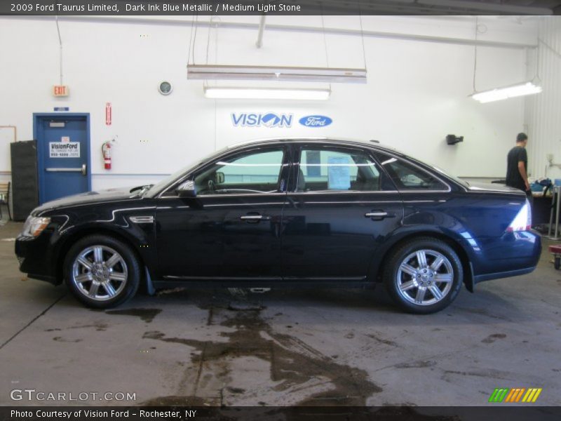 Dark Ink Blue Metallic / Medium Light Stone 2009 Ford Taurus Limited