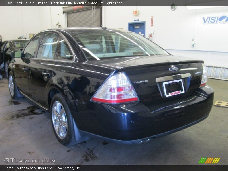 Dark Ink Blue Metallic / Medium Light Stone 2009 Ford Taurus Limited