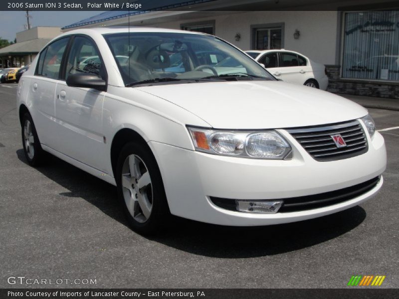 Polar White / Beige 2006 Saturn ION 3 Sedan