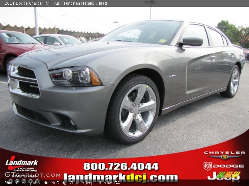 Tungsten Metallic / Black 2011 Dodge Charger R/T Plus
