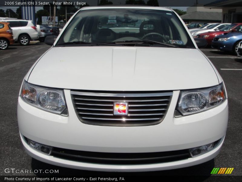 Polar White / Beige 2006 Saturn ION 3 Sedan