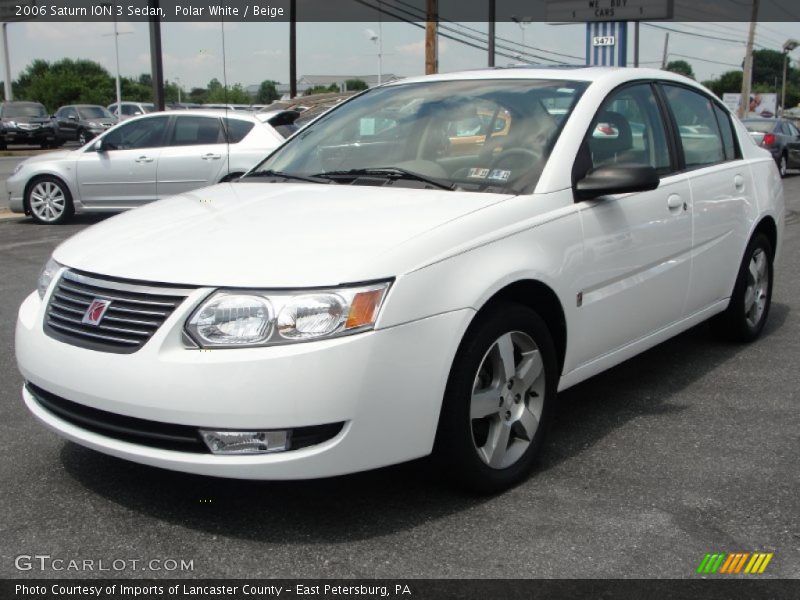 Polar White / Beige 2006 Saturn ION 3 Sedan