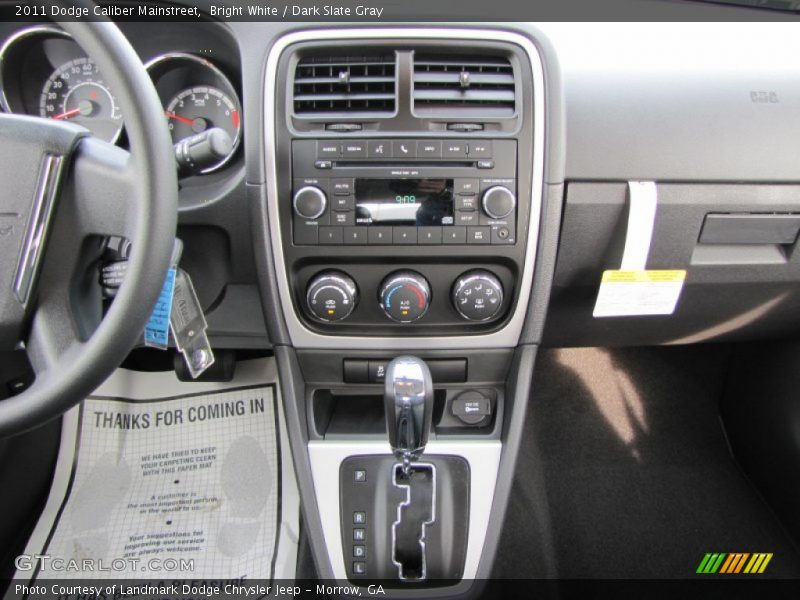Bright White / Dark Slate Gray 2011 Dodge Caliber Mainstreet
