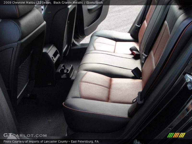 Black Granite Metallic / Ebony/Brick 2009 Chevrolet Malibu LTZ Sedan