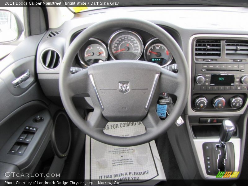 Bright White / Dark Slate Gray 2011 Dodge Caliber Mainstreet