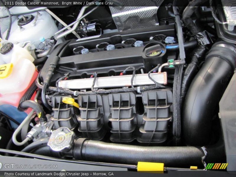 Bright White / Dark Slate Gray 2011 Dodge Caliber Mainstreet