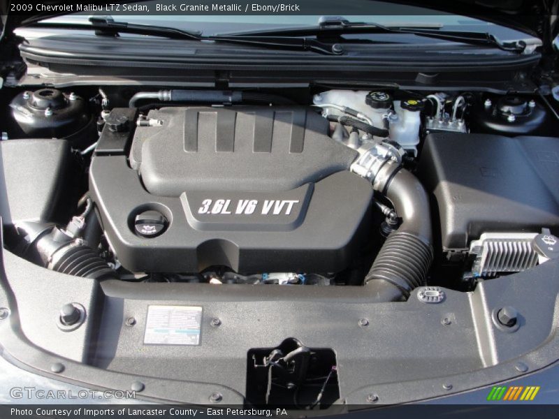 Black Granite Metallic / Ebony/Brick 2009 Chevrolet Malibu LTZ Sedan