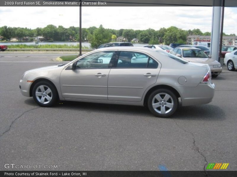 Smokestone Metallic / Charcoal Black 2009 Ford Fusion SE