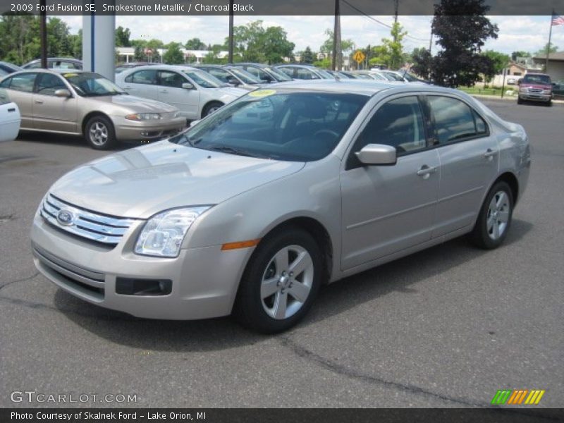 Smokestone Metallic / Charcoal Black 2009 Ford Fusion SE