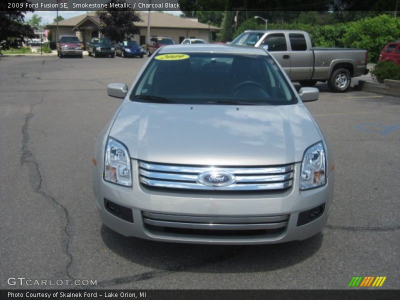 Smokestone Metallic / Charcoal Black 2009 Ford Fusion SE
