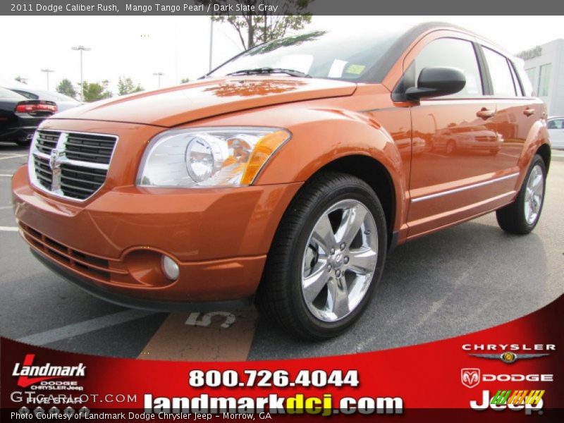 Mango Tango Pearl / Dark Slate Gray 2011 Dodge Caliber Rush