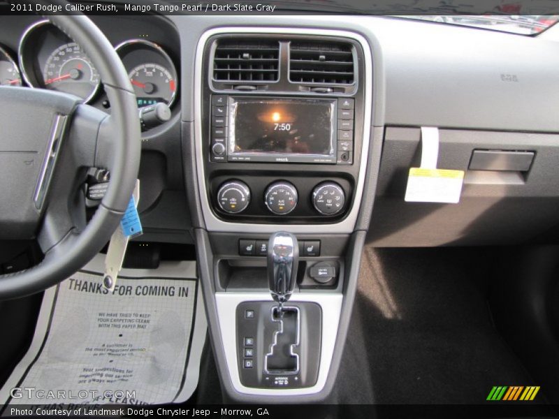 Dashboard of 2011 Caliber Rush