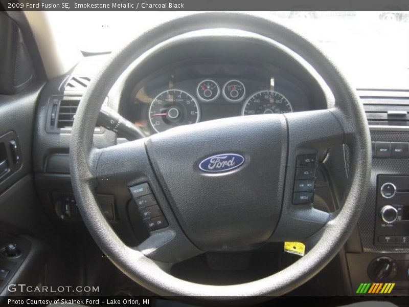 Smokestone Metallic / Charcoal Black 2009 Ford Fusion SE