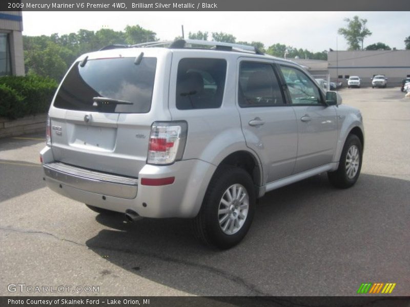 Brilliant Silver Metallic / Black 2009 Mercury Mariner V6 Premier 4WD