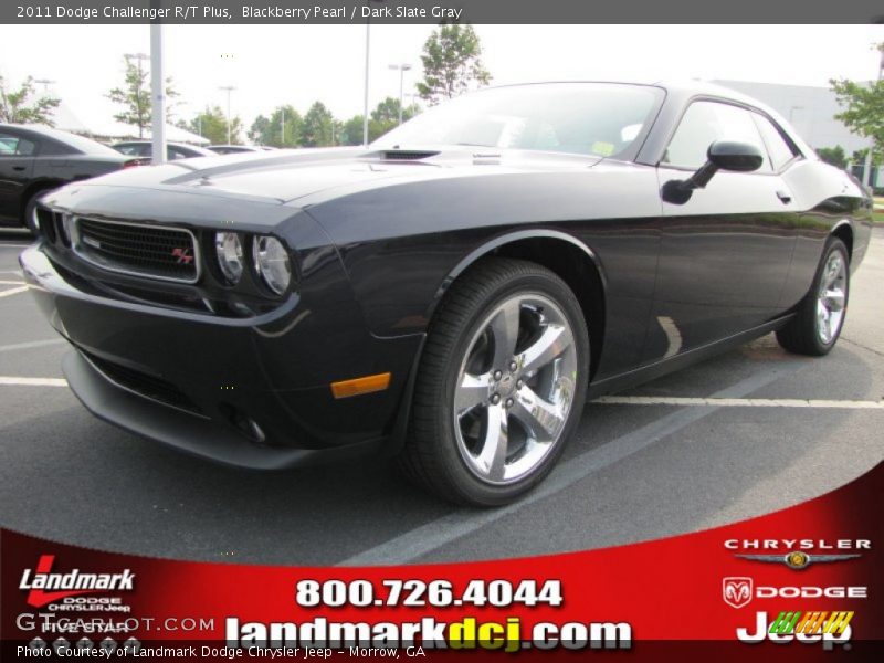Blackberry Pearl / Dark Slate Gray 2011 Dodge Challenger R/T Plus
