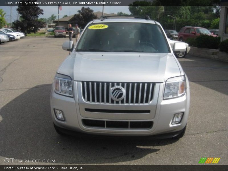 Brilliant Silver Metallic / Black 2009 Mercury Mariner V6 Premier 4WD