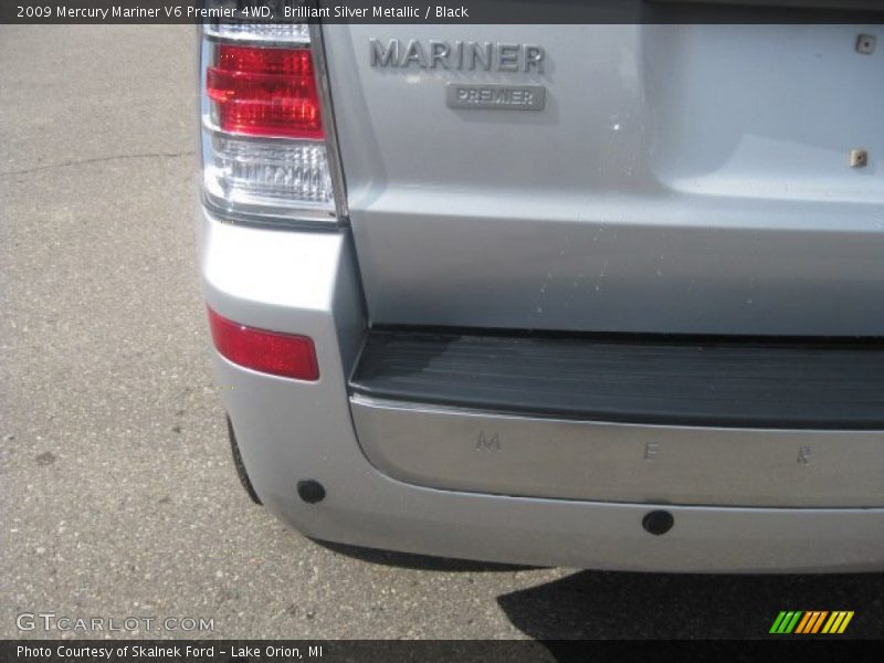 Brilliant Silver Metallic / Black 2009 Mercury Mariner V6 Premier 4WD