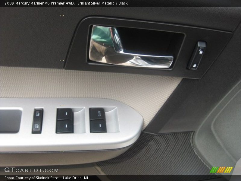 Brilliant Silver Metallic / Black 2009 Mercury Mariner V6 Premier 4WD