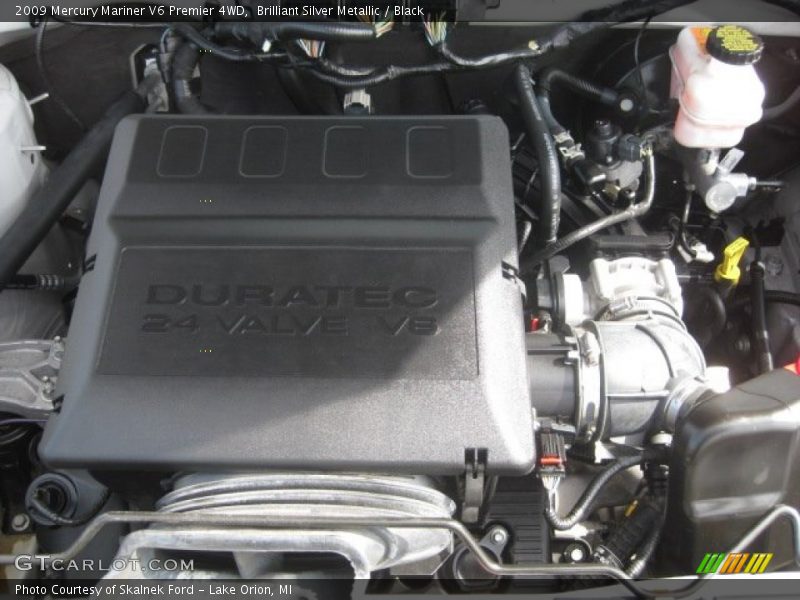 Brilliant Silver Metallic / Black 2009 Mercury Mariner V6 Premier 4WD