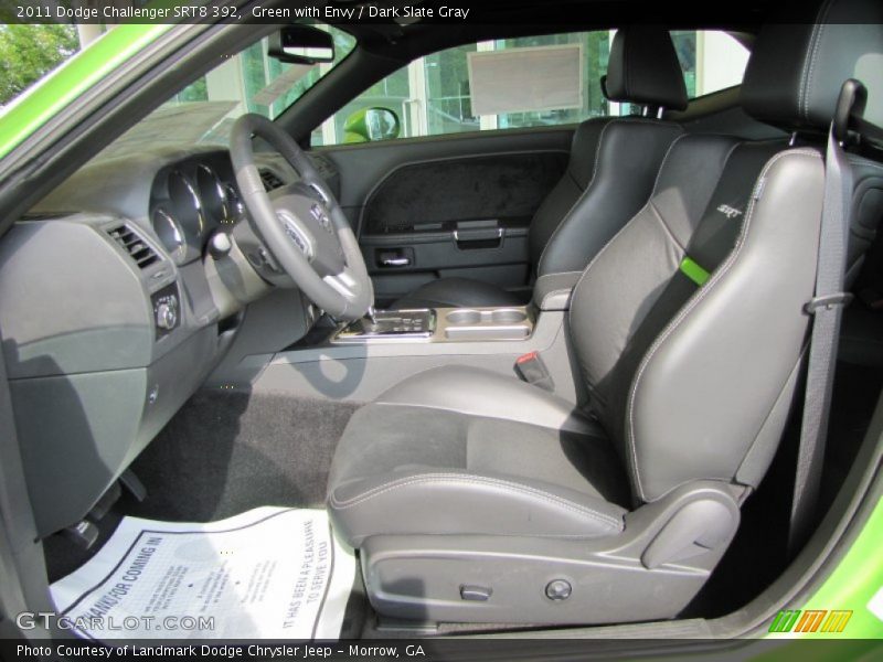 Green with Envy / Dark Slate Gray 2011 Dodge Challenger SRT8 392