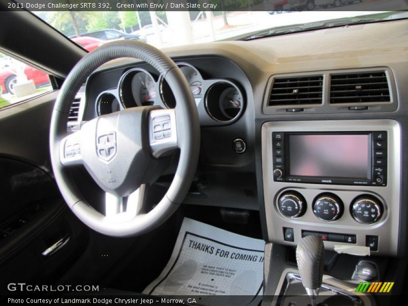 Green with Envy / Dark Slate Gray 2011 Dodge Challenger SRT8 392
