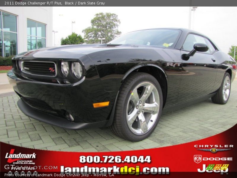 Black / Dark Slate Gray 2011 Dodge Challenger R/T Plus