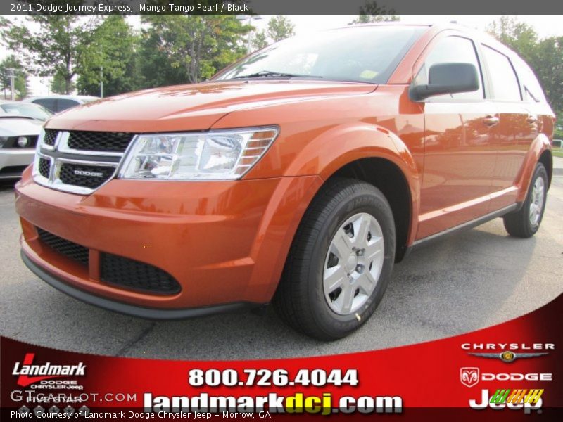 Mango Tango Pearl / Black 2011 Dodge Journey Express