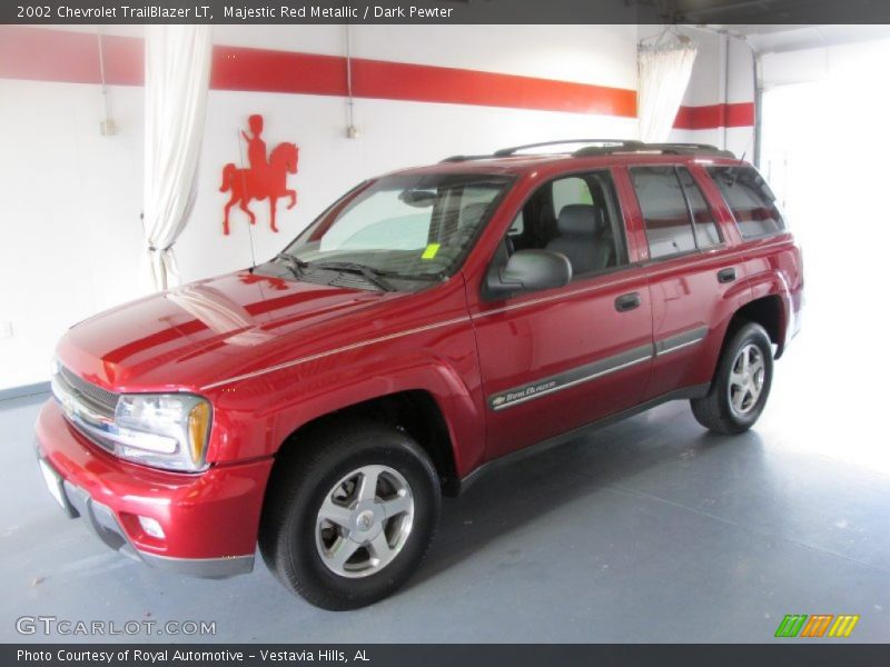 Majestic Red Metallic / Dark Pewter 2002 Chevrolet TrailBlazer LT