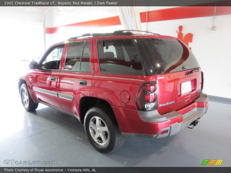 Majestic Red Metallic / Dark Pewter 2002 Chevrolet TrailBlazer LT