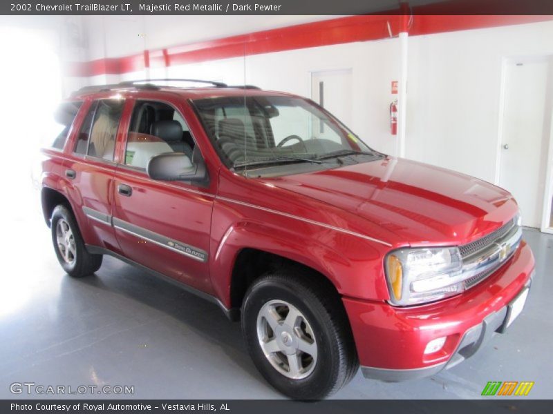Majestic Red Metallic / Dark Pewter 2002 Chevrolet TrailBlazer LT