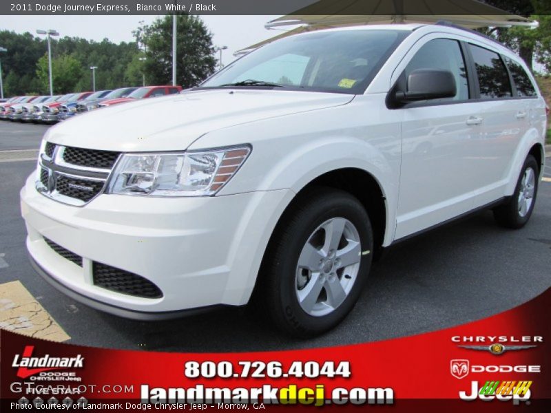 Bianco White / Black 2011 Dodge Journey Express