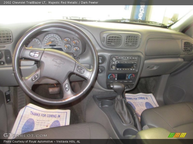 Majestic Red Metallic / Dark Pewter 2002 Chevrolet TrailBlazer LT