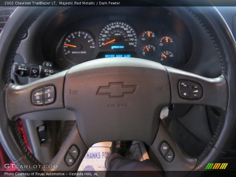 Majestic Red Metallic / Dark Pewter 2002 Chevrolet TrailBlazer LT