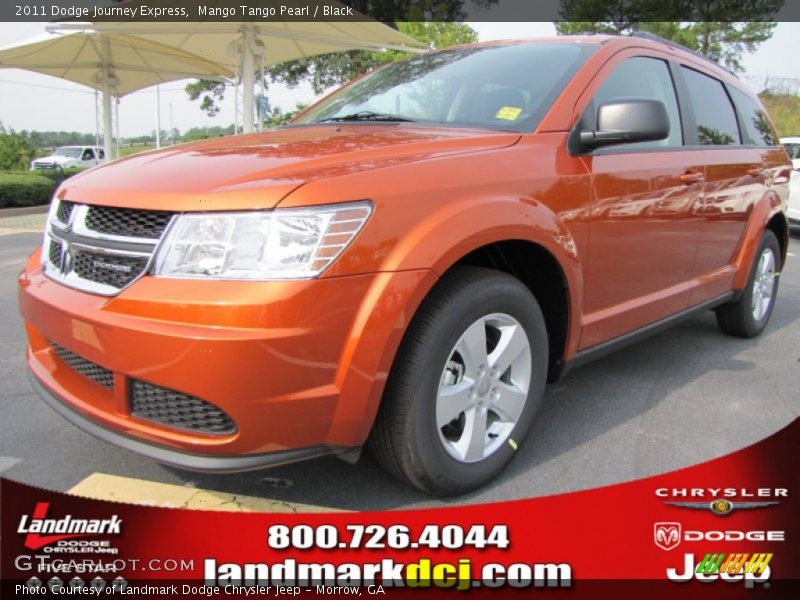Mango Tango Pearl / Black 2011 Dodge Journey Express