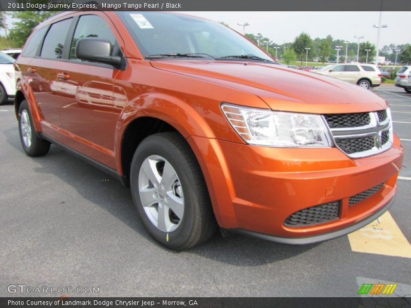 Mango Tango Pearl / Black 2011 Dodge Journey Express