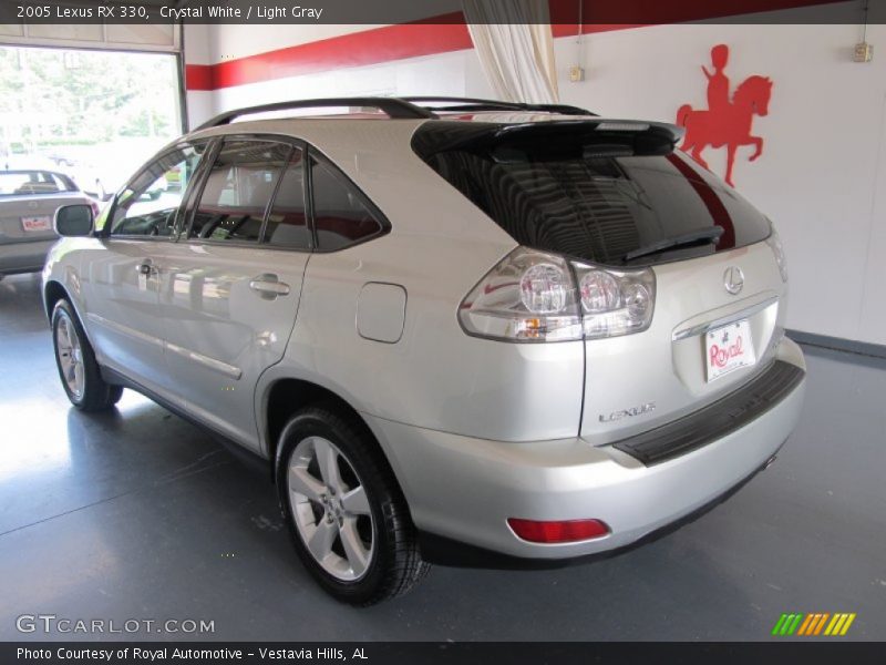 Crystal White / Light Gray 2005 Lexus RX 330