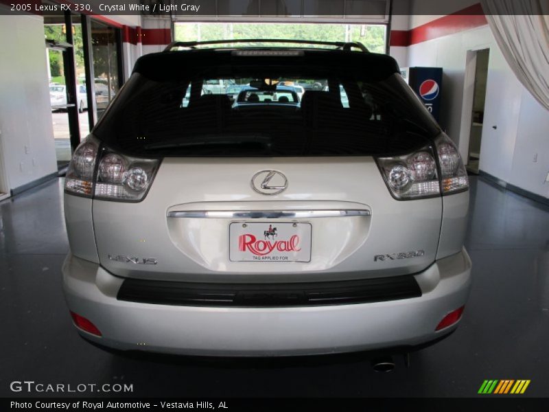 Crystal White / Light Gray 2005 Lexus RX 330