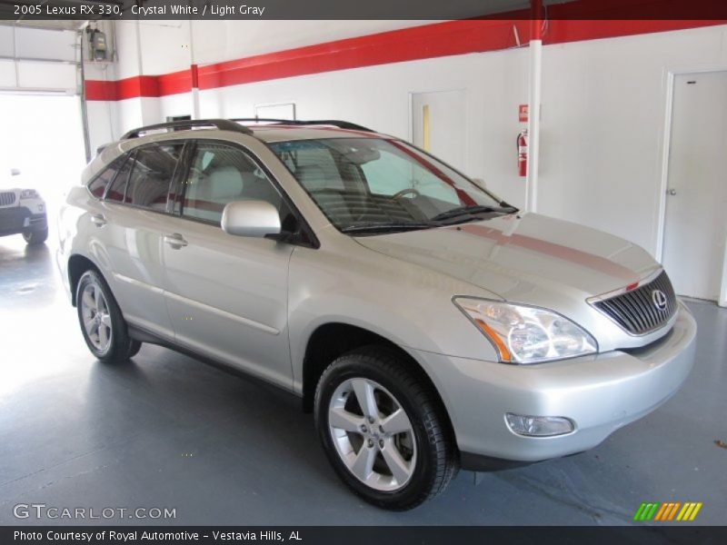 Crystal White / Light Gray 2005 Lexus RX 330