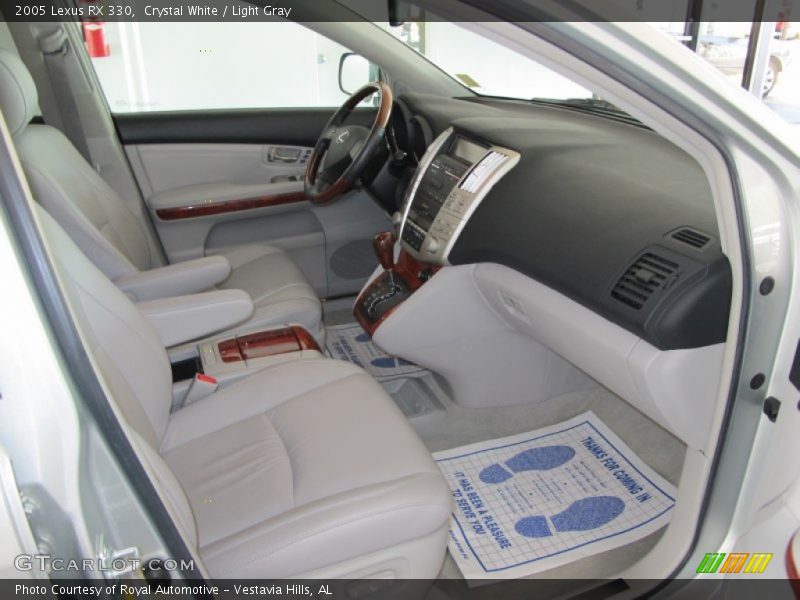 Crystal White / Light Gray 2005 Lexus RX 330