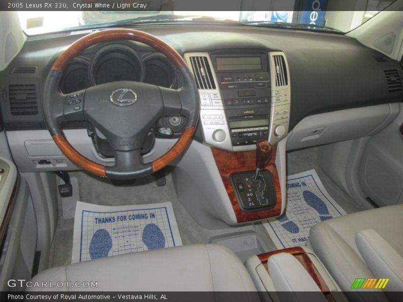 Crystal White / Light Gray 2005 Lexus RX 330
