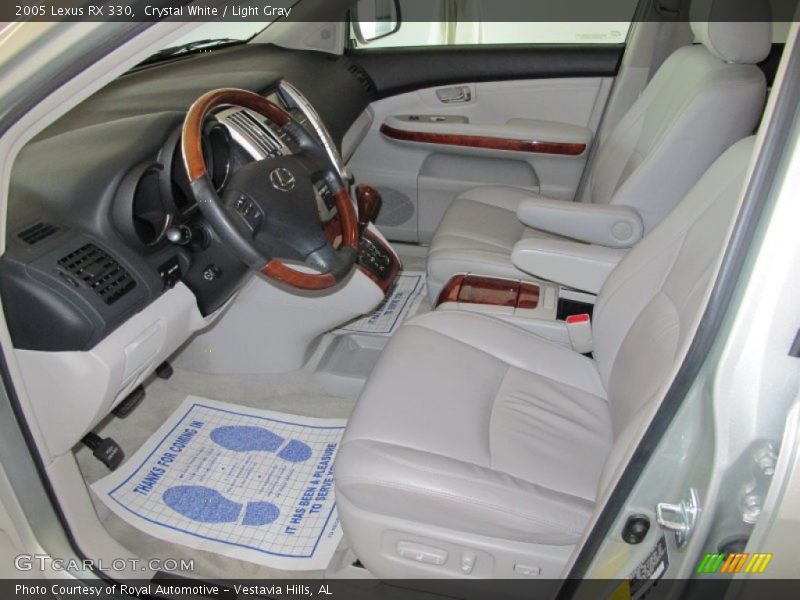 Crystal White / Light Gray 2005 Lexus RX 330