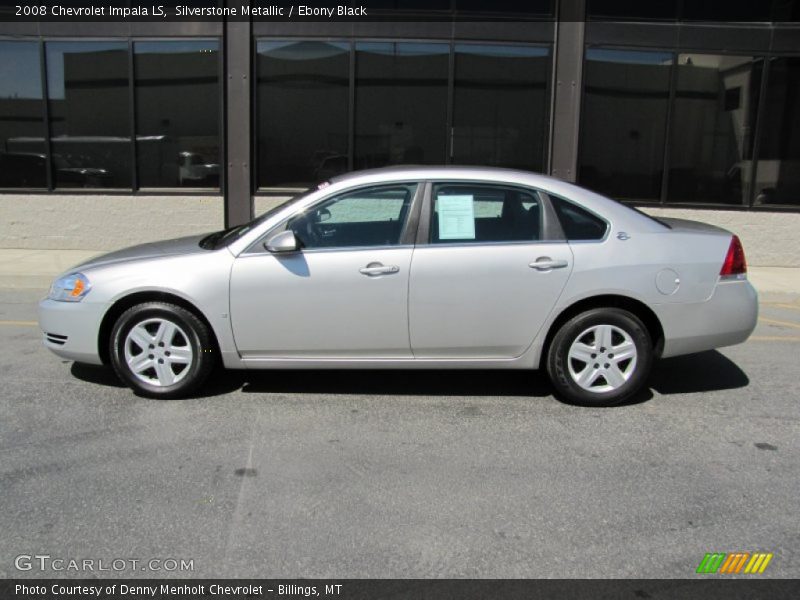Silverstone Metallic / Ebony Black 2008 Chevrolet Impala LS