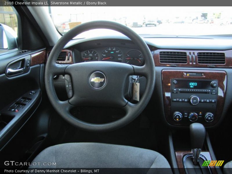 Silverstone Metallic / Ebony Black 2008 Chevrolet Impala LS